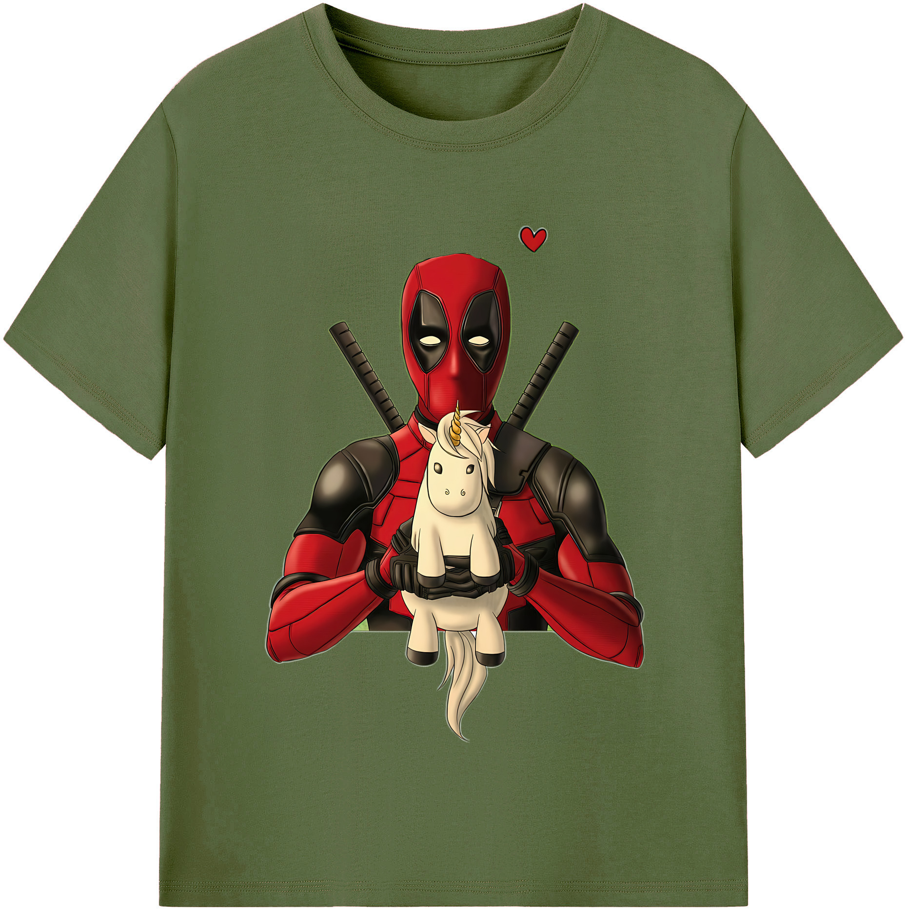 （画像用） Deadpool デッドプール 綿100％半袖Tシャツ（フロントプリント）